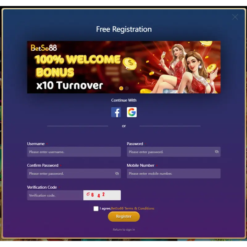 Betso88 Philippines free registration 